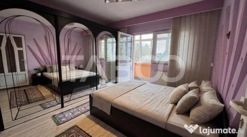 Apartament spatios cu 4 camere mobilat utilat 80mpu Turnisor 