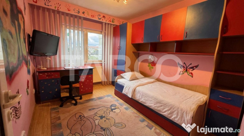 Apartament spatios cu 4 camere mobilat utilat 80mpu Turnisor 