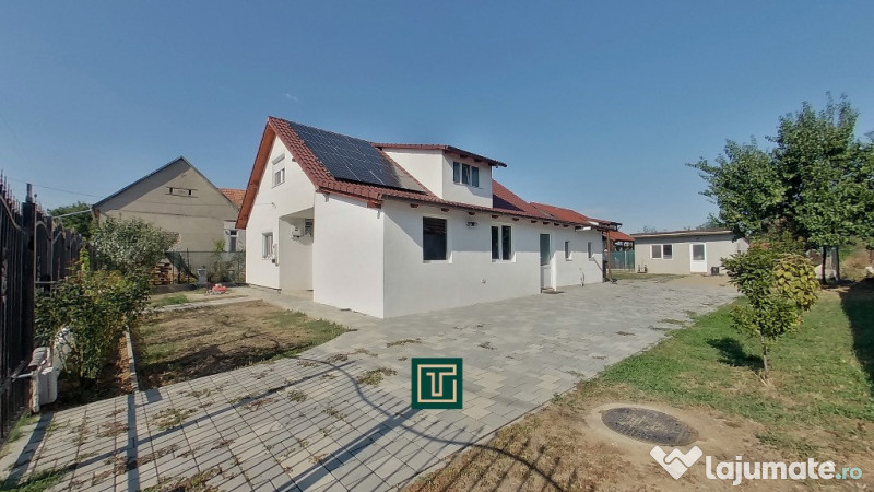 Casă nouă modernĂ, la cheie, cu 5 camere, cu fotovoltaICE, în Vinga 