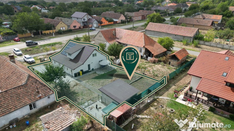 Casă nouă modernĂ, la cheie, cu 5 camere, cu fotovoltaICE, în Vinga 