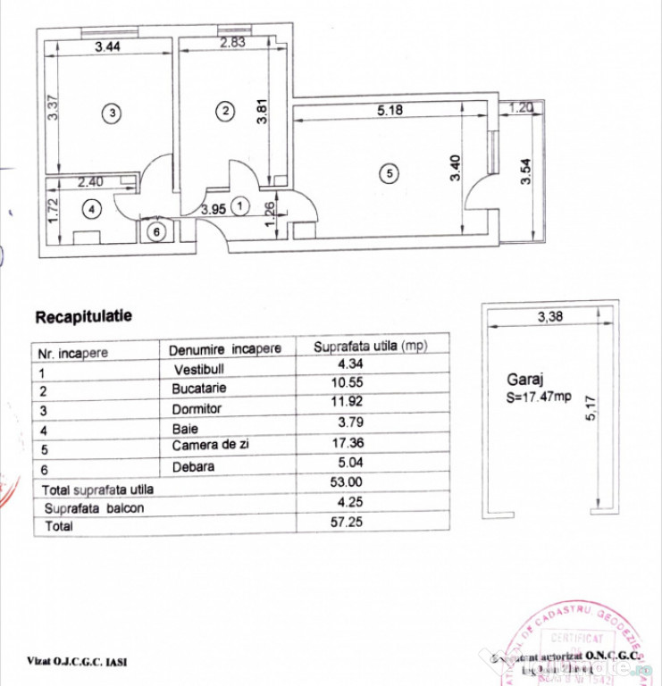 Apartament 2 camere, Etajul2, garaj, zona Arcu Blue Aqua, Ia 