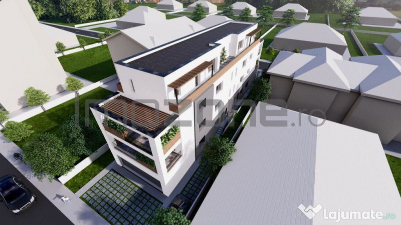 4 camere cu terasa de 22 mp, 3 bai, etaj 1/3, FINISAT MOD... 