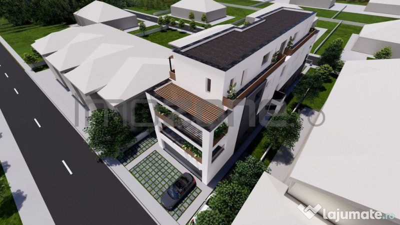 4 camere cu terasa de 22 mp, 3 bai, etaj 1/3, FINISAT MOD... 