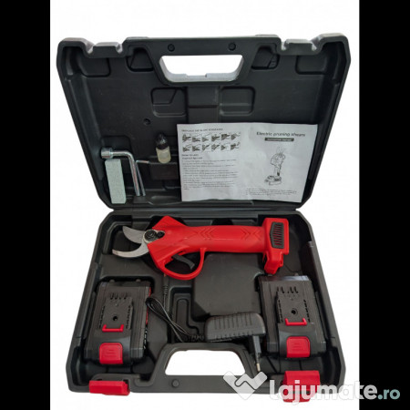 Foarfecă viță de vie și crengi GERMAN MEISTER, 2 acumulatori 128V 8Ah 