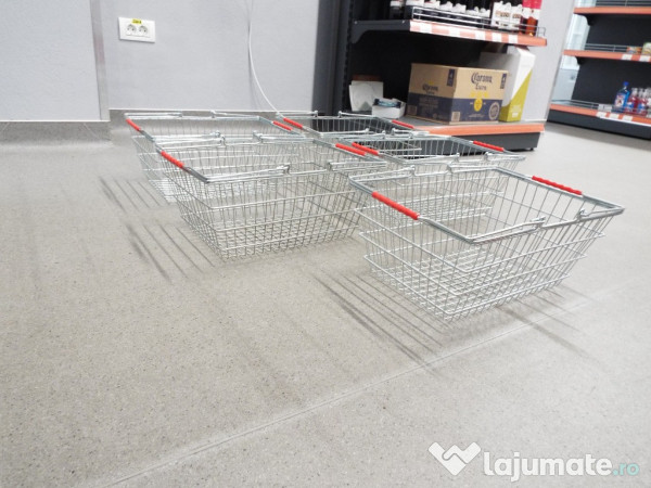 5 cosuri metalice pt cumparaturi magazin,super market