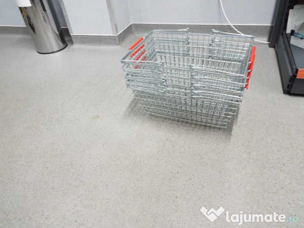 5 cosuri metalice pt cumparaturi magazin,super market