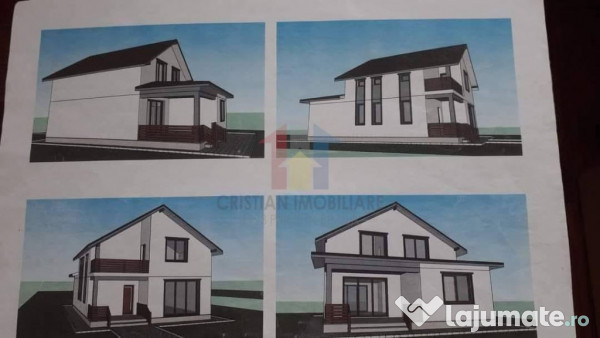 VILA P 1 la rosu, la 17 km de Braila Teren 1700 mp