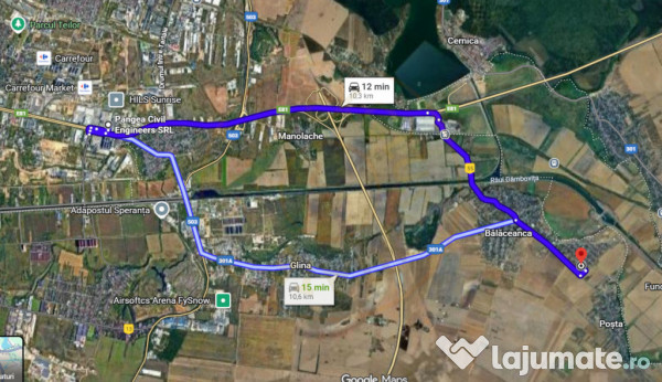 Teren pentru casă în Balaceanca cu utilități la stradă