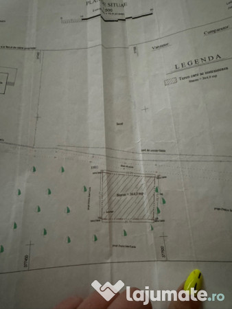 Teren intravilan Parang 364mp