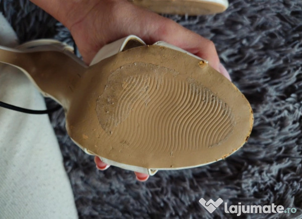 Sandale elegante cu toc mireasă Epica