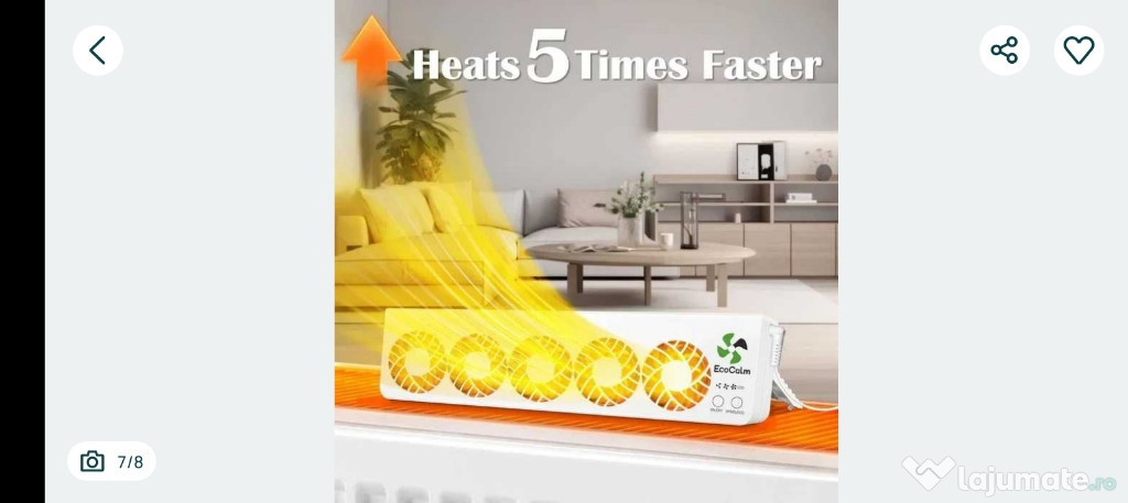 Ventilator Inteligent EcoCalm pt. calorifer - eficientă 20 % 