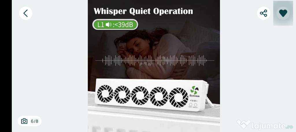 Ventilator Inteligent EcoCalm pt. calorifer - eficientă 20 % 