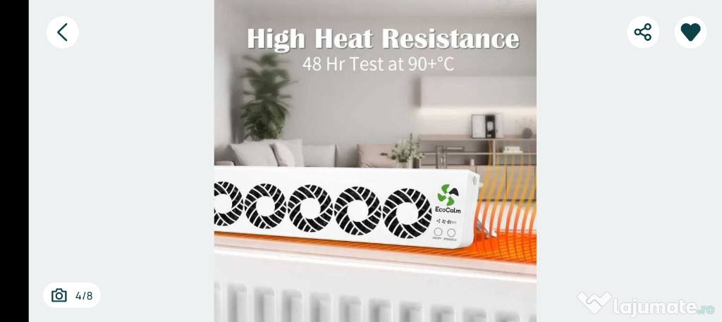 Ventilator Inteligent EcoCalm pt. calorifer - eficientă 20 % 