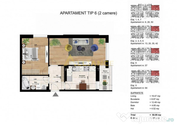 De inchiriat Apartament 2 camere | Primera Park Residence 