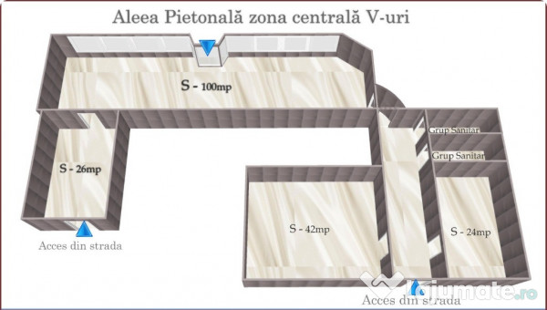 Spațiu Comercial Premium – 230mp cu Vitrină de 15ml, Zona Centru/Piață