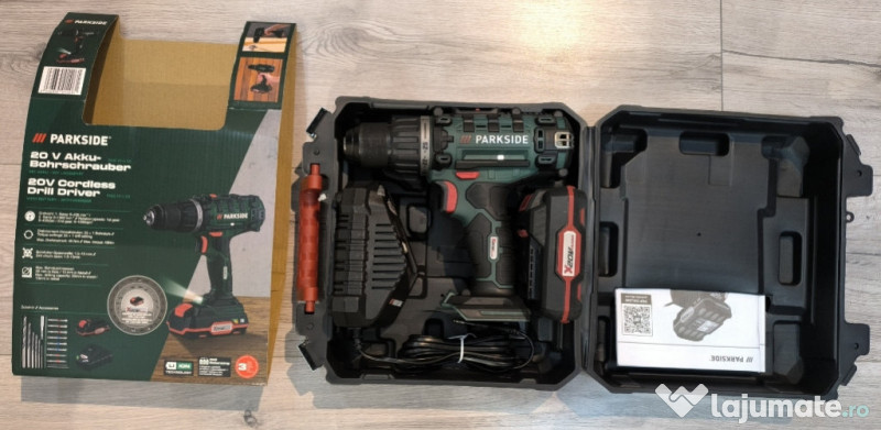 Polizor unghiular + 2 X Mașini de infiletat / găurit PARKSIDE 