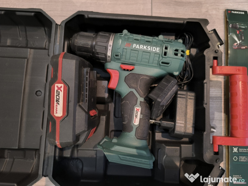 Polizor unghiular + 2 X Mașini de infiletat / găurit PARKSIDE 