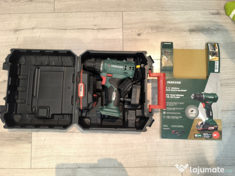 Polizor unghiular + 2 X Mașini de infiletat / găurit PARKSIDE 