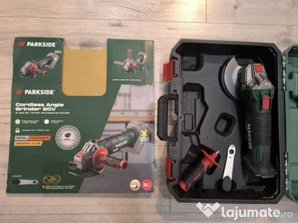 Polizor unghiular + 2 X Mașini de infiletat / găurit PARKSIDE 