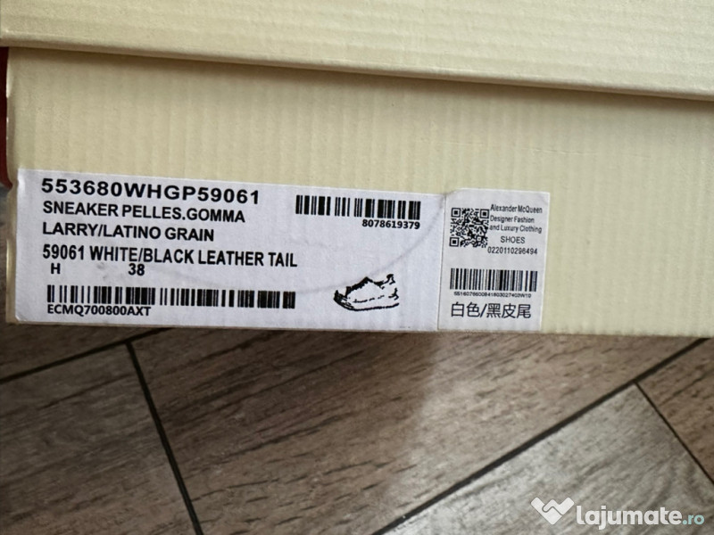 Adidași Alexander McQueen mărimea 38 