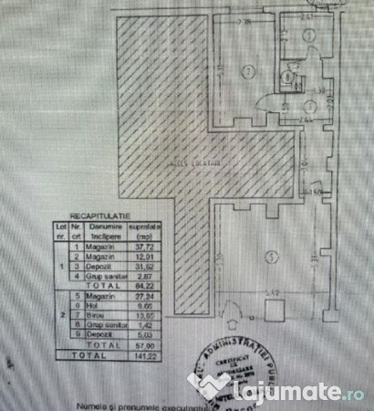 Zona Margeanului sp 57 mp vitrina 5 m trafic intens 