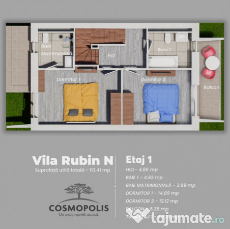 Vila 4 camere Cosmopolis Evolia 