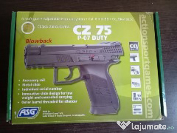 Pistol airsoft CZ75 P-07 Duty Blowback 