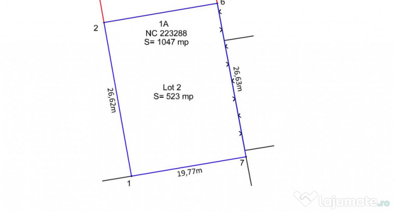 Teren intravilan, deschidere 27 m, 523 mp, zona Bariera Valc