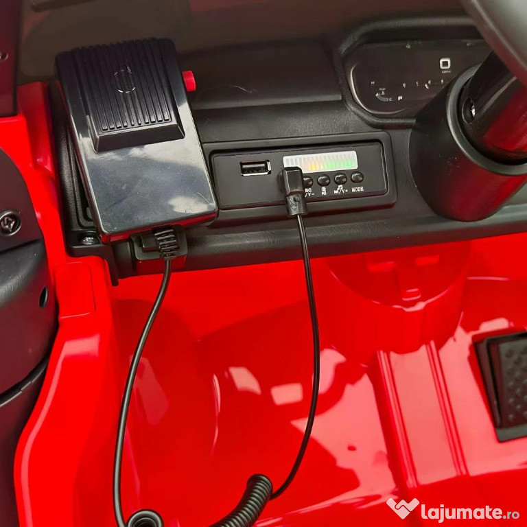 Masinuta electrica pompieri, DODGE RAM 1500 RHO, 4x35W, 12V 10Ah 