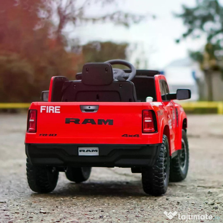 Masinuta electrica pompieri, DODGE RAM 1500 RHO, 4x35W, 12V 10Ah 