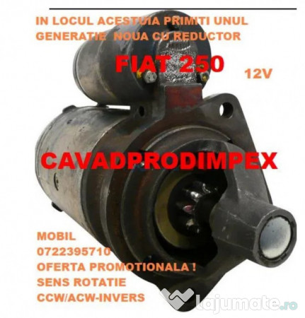 Electromotor Tractor Fiat 250 300 350 355 Livrare 24h– Stoc România 