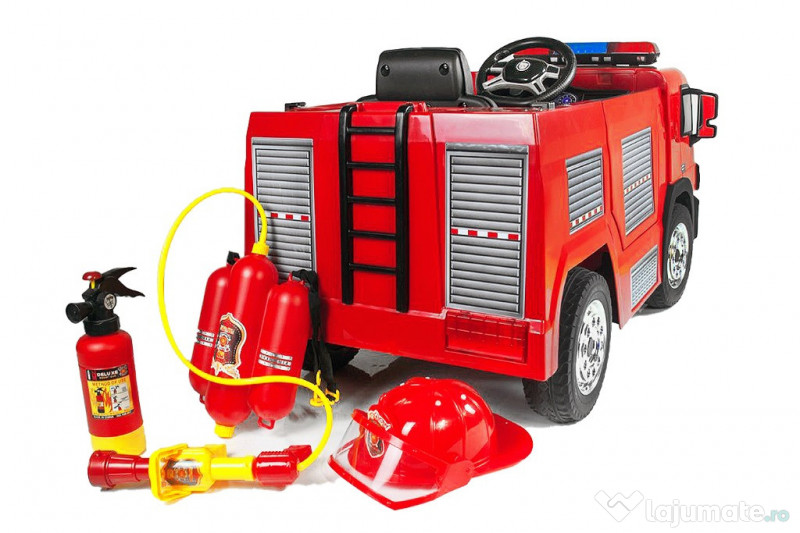 Masinuta electrica pompieri fire truck hollicy 90w premium 