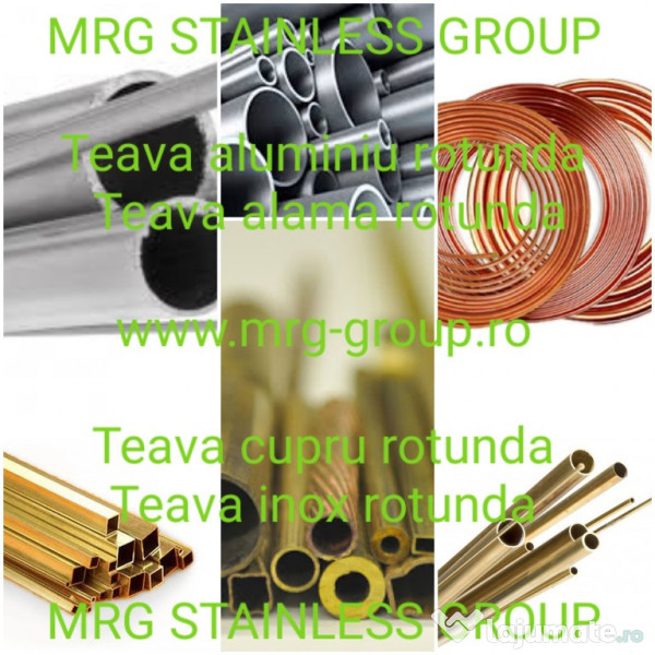 Teava alama rotunda 12x2x3000mm teava aluminiu cupru inox 