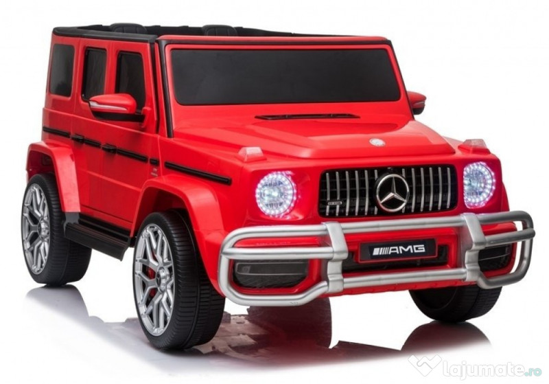Masinuta electrica Mercedes G63 XXL 180W 12V PREMIUM #Rosu 