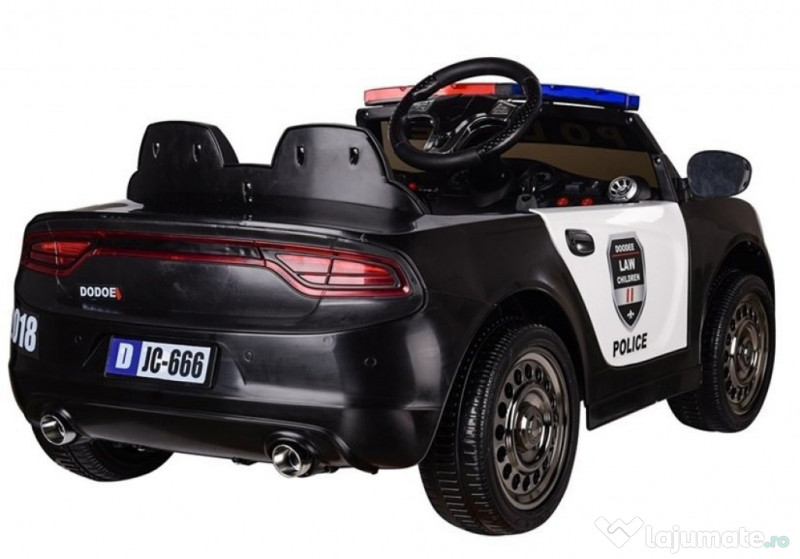 Masinuta electrica de politie, Kinderauto JC666 2x35W 12V 