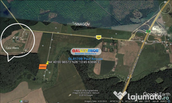 Teren Sanagov 5000 mp latura direct padure Casa Vlasia Nod A 