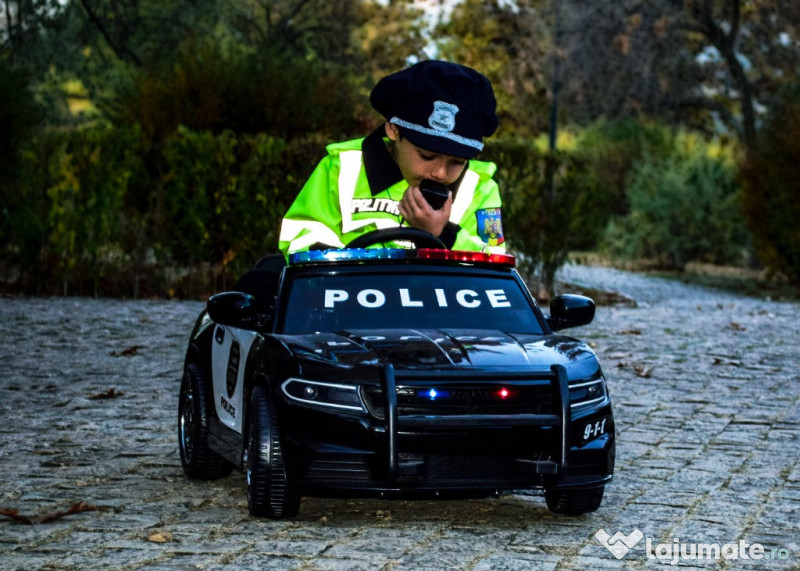 Masinuta electrica de politie Kinderauto BJC666 2x35W 12V