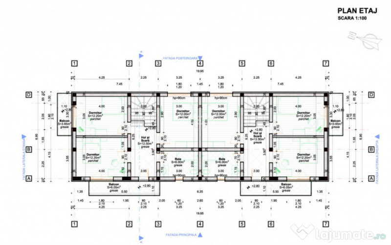 Casa de vanzare cu 4 camere, situata intre case, zona Popas