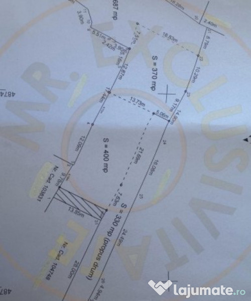 Teren intravilan Pitești - lot de 400 mp - Comision 0