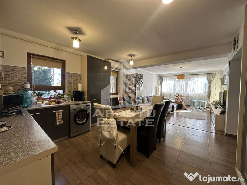 Apartament cu 3 camere și 2 băi în Giroc la asfalt. 