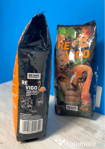 Cafea boabe, Revigo Arabica si Robusta, Beans Republic, 1 kg 