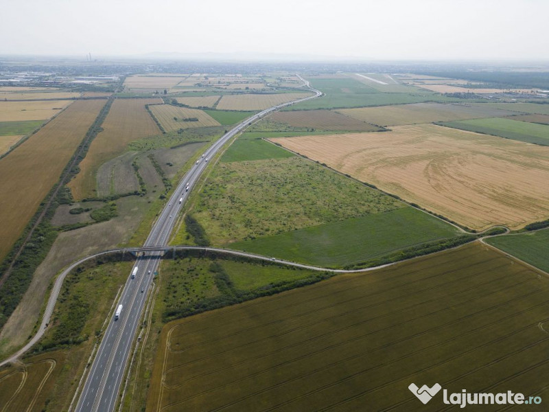 Teren 12 ha la Autostrada A1 cu PUZ aprobat 