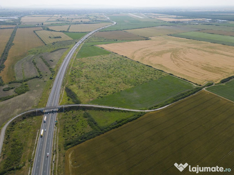 Teren 12 ha la Autostrada A1 cu PUZ aprobat 
