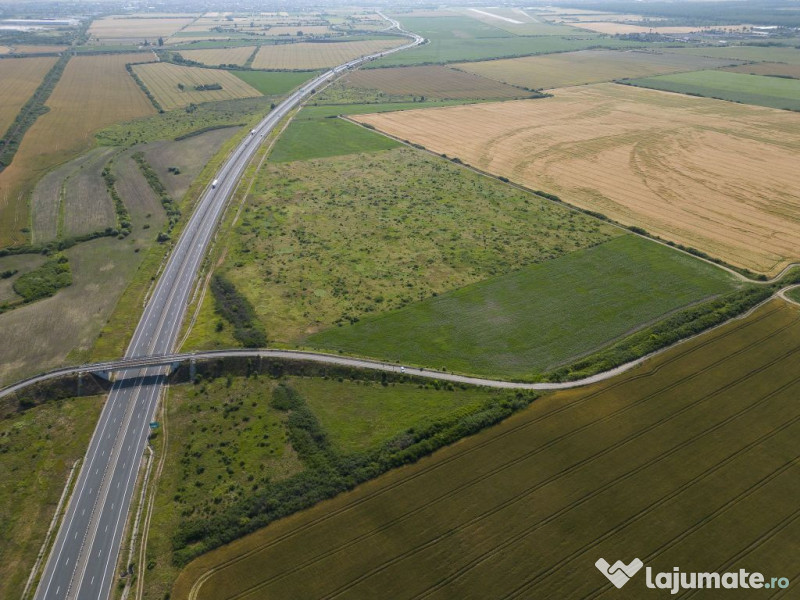 Teren 12 ha la Autostrada A1 cu PUZ aprobat 