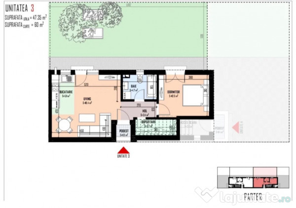 Apartament 2 camere|Finisaje la alegere|curte+2locuri parcare