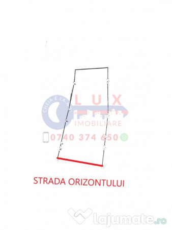 ID 7852 Teren pentru casă - Strada Orizontului