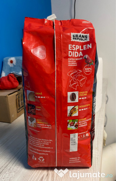 Cafea boabe, Esplendida 100% Arabica, Beans Republic, 1 kg 