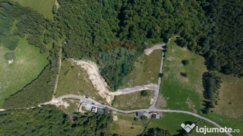 Teren Panoramic in Bran – Vedere spre Bucegi & Piatra C...