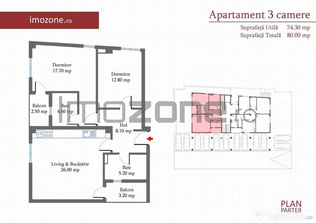 3 CAMERE- 81 mp, Decomandat, Militari langa METROU, liber... 