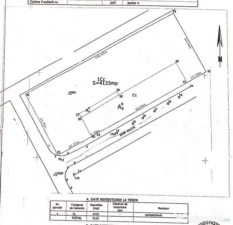 Teren cu Autorizatie de Construire + Clădire de Vânzare... 